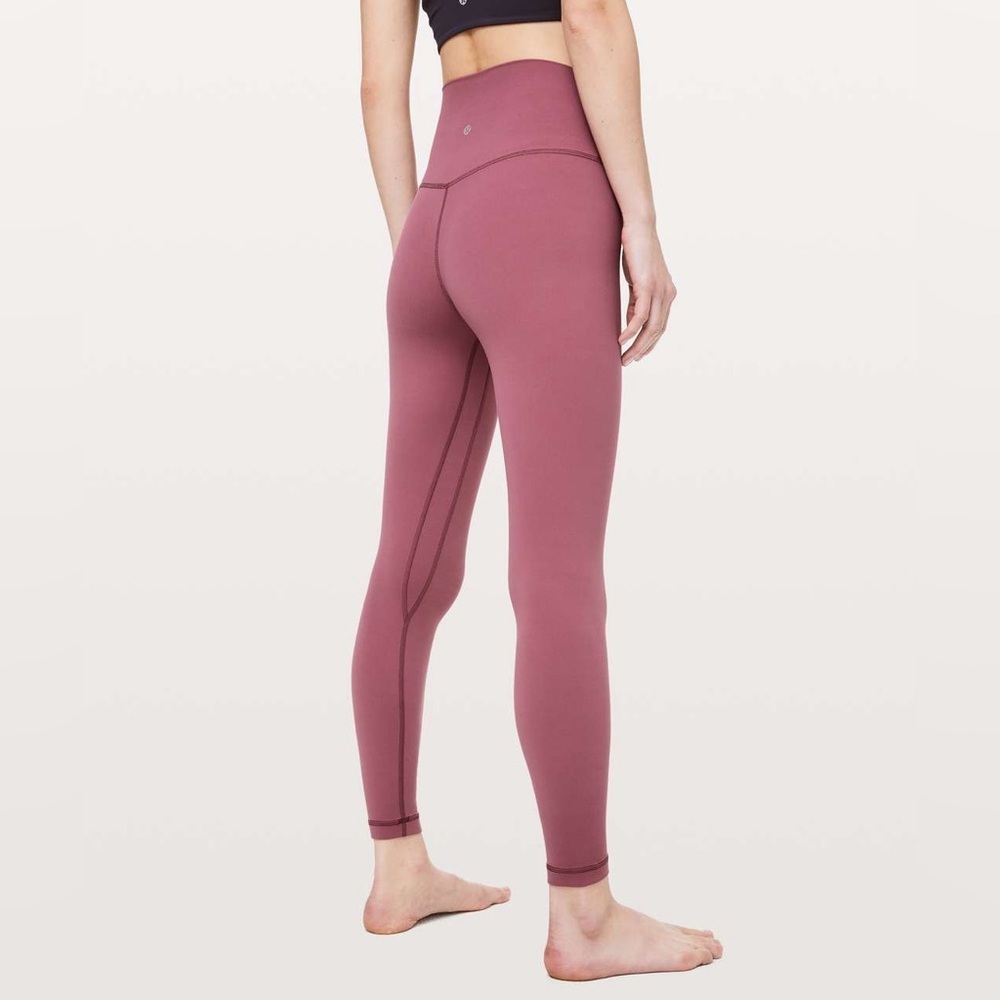 Lululemon Align Pant II *25" High-Rise Misty Merlot Nulu Cropped Leggings Size 4 - Picture 4 of 16